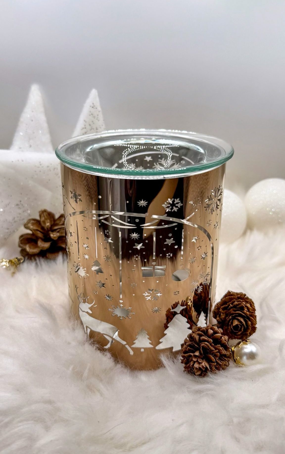 ✨ Brûle-Parfum “Éclat Doré de Noël”