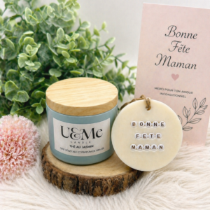 Coffret Fête des Mères – Bougie & suspension parfumées🌸