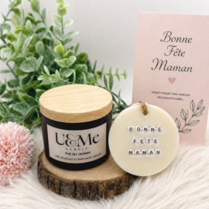 Coffret Fête des Mères – Bougie & suspension parfumées🌸